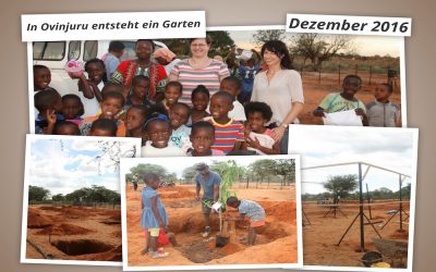 Reisebericht Dezember: Unter der heißen Sonne Namibias entsteht ein Garten