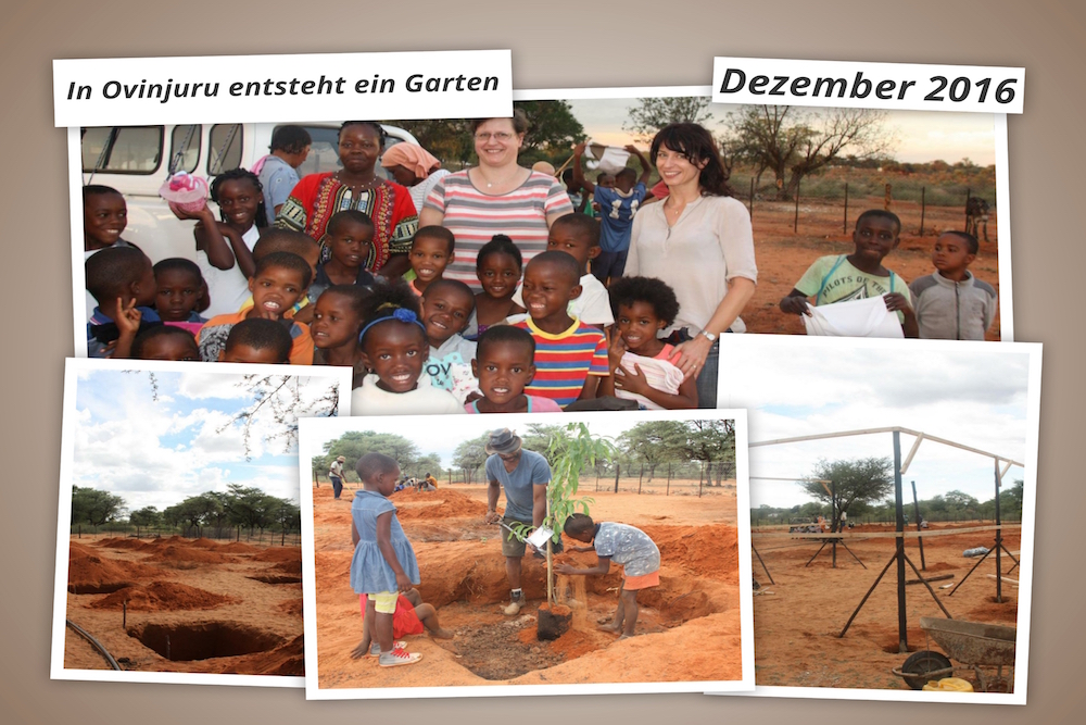 Reisebericht Dezember: Unter der heißen Sonne Namibias entsteht ein Garten