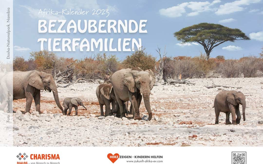 Afrika-Kalender 2023 „Bezaubernde Tierfamilien“